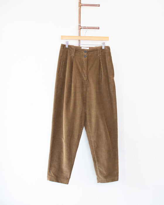 Pleated Corduroys