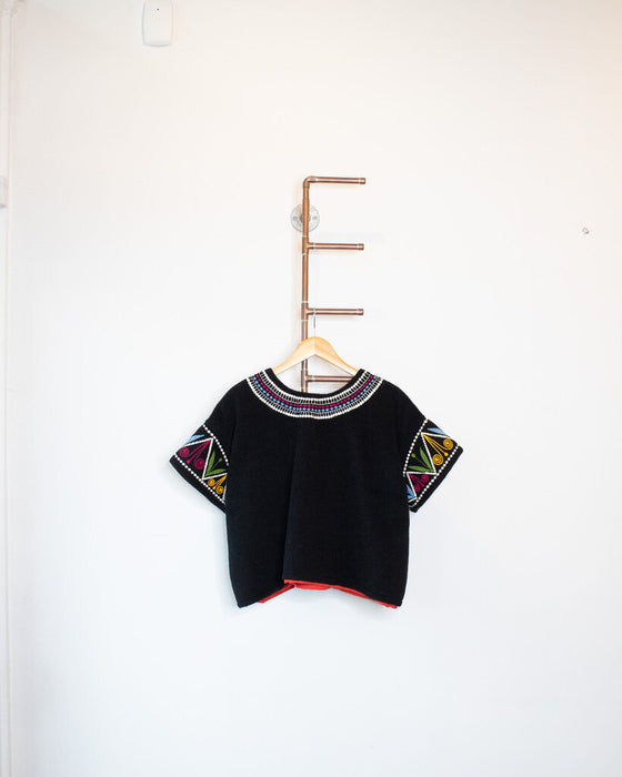 Felted Embroidered Top