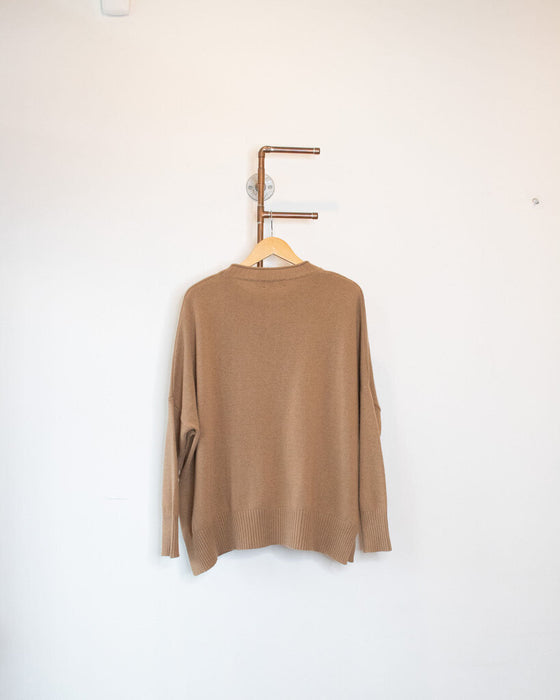 Side Slit Cashmere Sweater