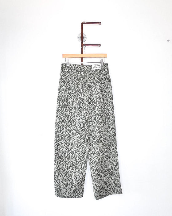 Wide Leg Floral Denim Pant