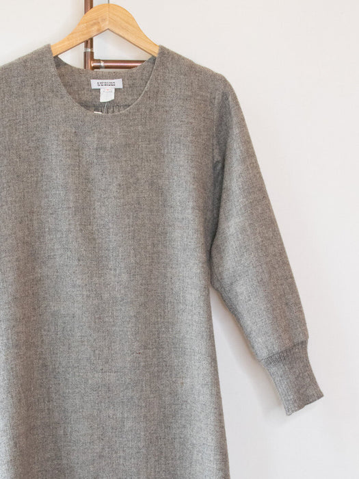 Wool Knit Cuff Dress