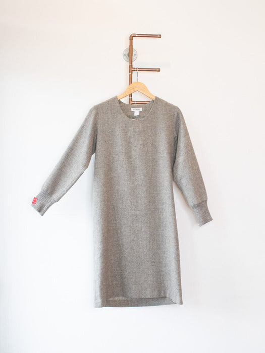 Wool Knit Cuff Dress