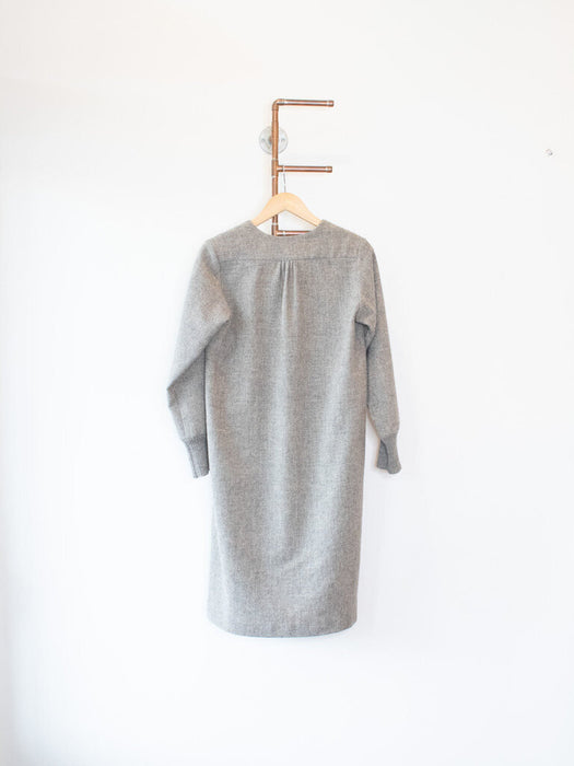 Wool Knit Cuff Dress