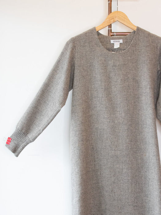 Wool Knit Cuff Dress