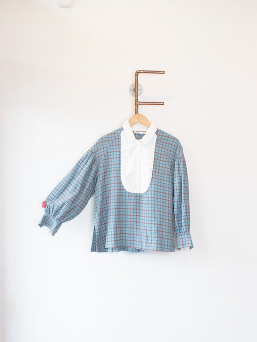 Plaid Bib Top