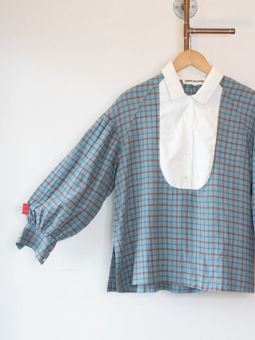 Plaid Bib Top