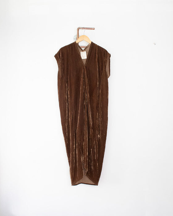 Silk Velvet "Knot" Dress