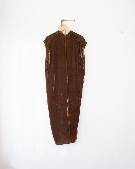 Silk Velvet "Knot" Dress