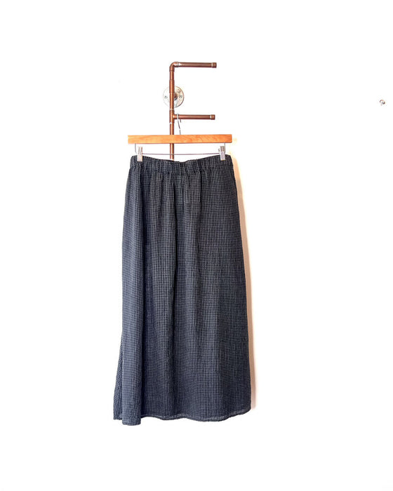 Linen Gingham Skirt