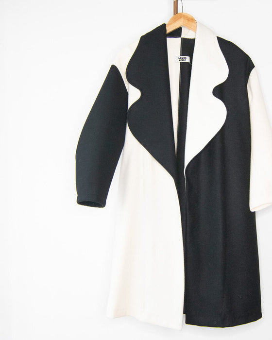 "Cosmic Sans" Wool Coat