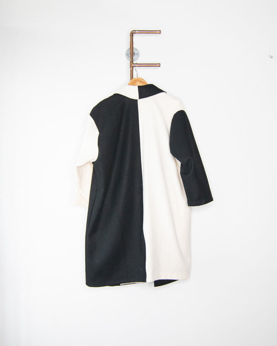 "Cosmic Sans" Wool Coat