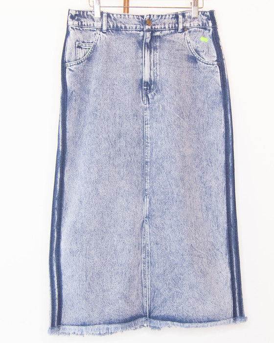 Denim Acid Wash Skirt