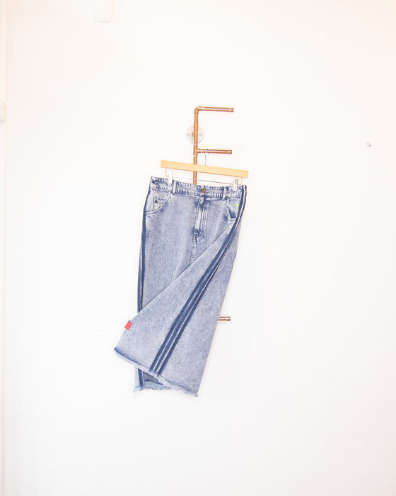 Denim Acid Wash Skirt