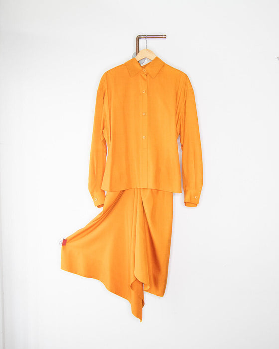 Vintage Silk Skirt Dress