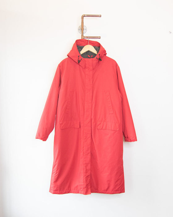 Fleece Lined Long Hooded Jacket