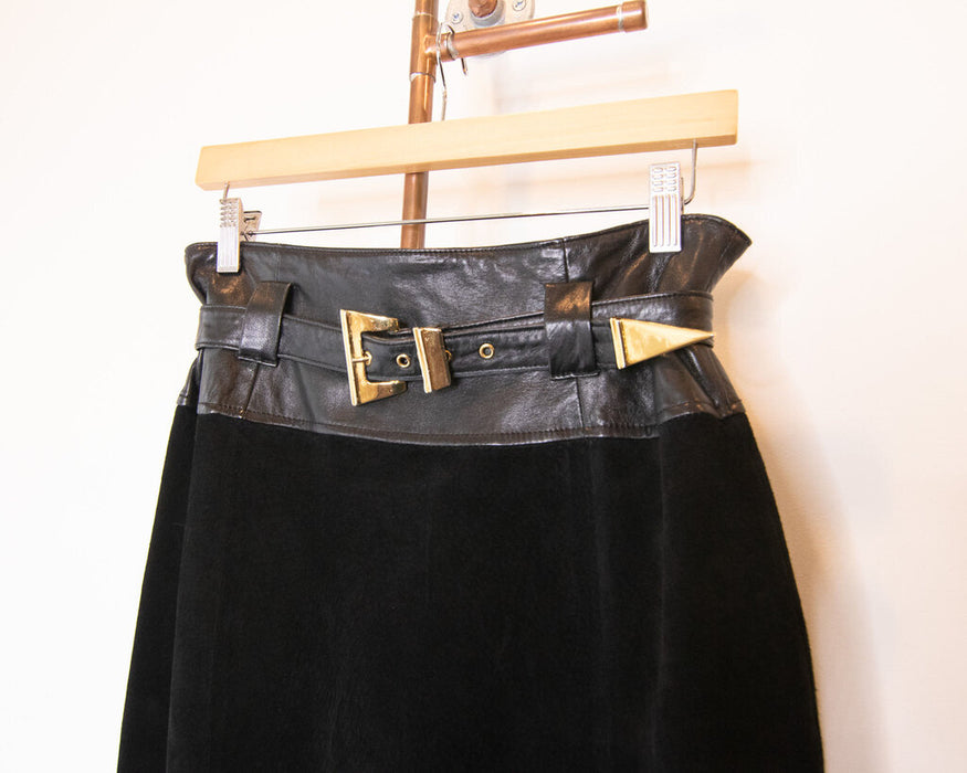 Vintage Suede Skirt
