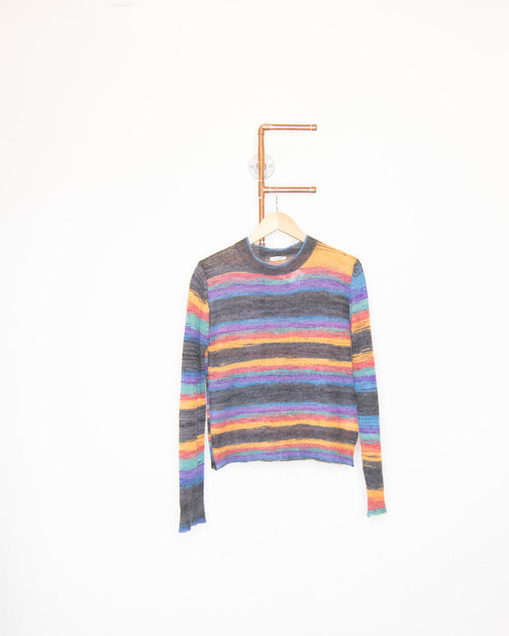 Alpaca Blend Striped Sweater