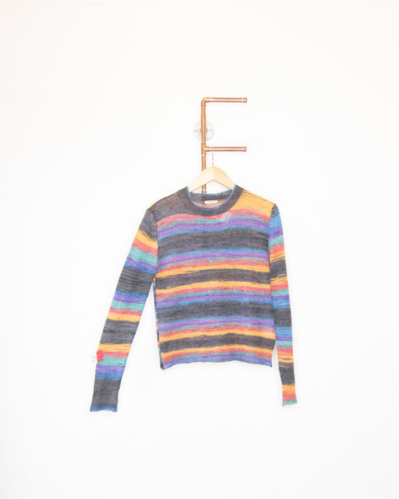 Alpaca Blend Striped Sweater