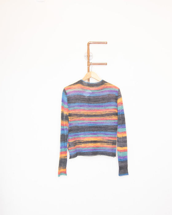 Alpaca Blend Striped Sweater