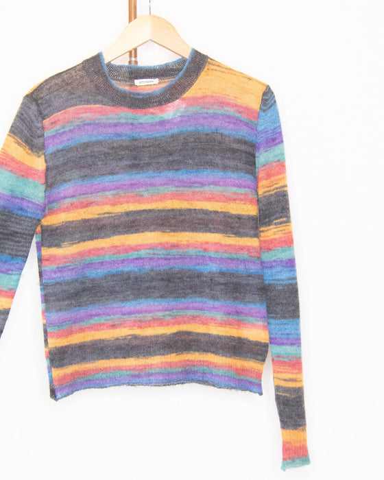 Alpaca Blend Striped Sweater