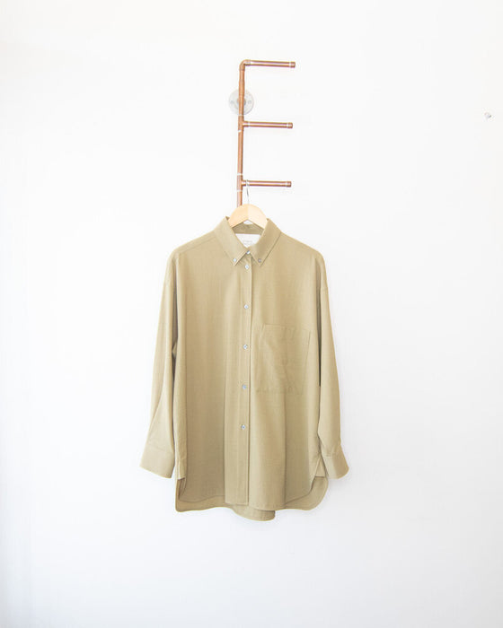 Light Wool Button Up