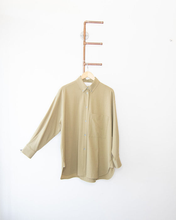 Light Wool Button Up