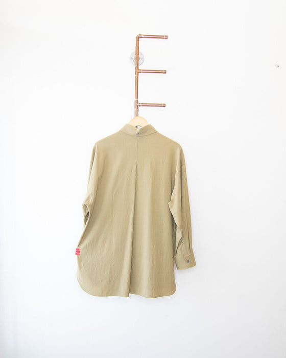 Light Wool Button Up