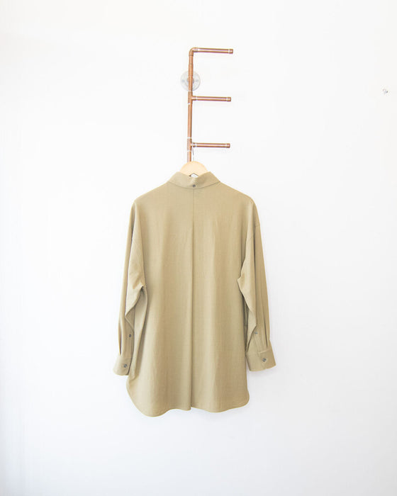 Light Wool Button Up