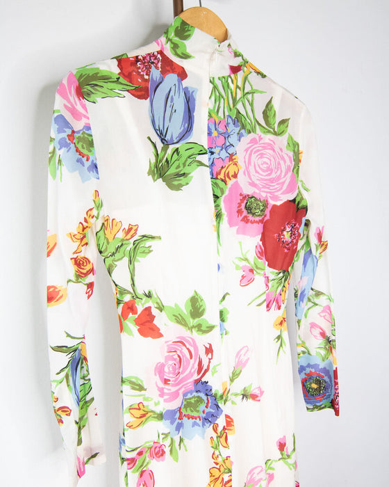 Y2K Floral Dress with Slip