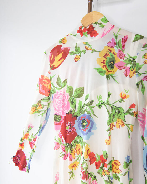 Y2K Floral Dress with Slip