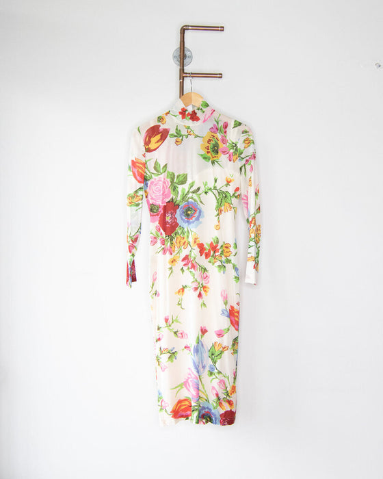 Y2K Floral Dress with Slip
