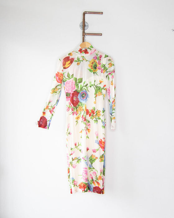 Y2K Floral Dress with Slip
