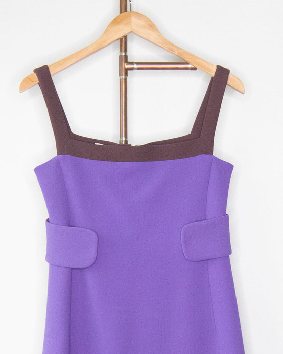 Wool Colorblock Dress