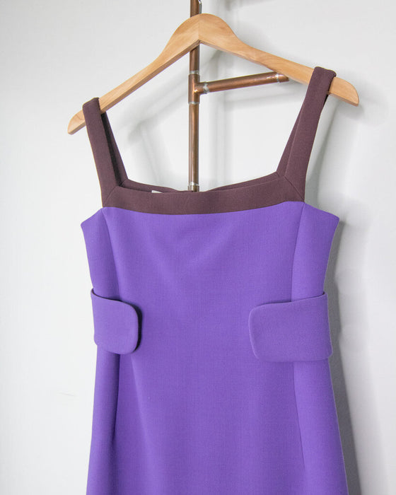 Wool Colorblock Dress