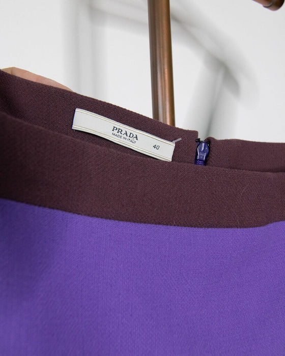 Wool Colorblock Dress