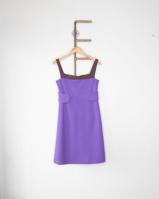 Wool Colorblock Dress