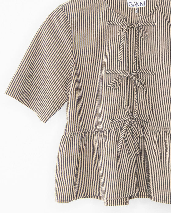 Seersucker Skirted Shirt