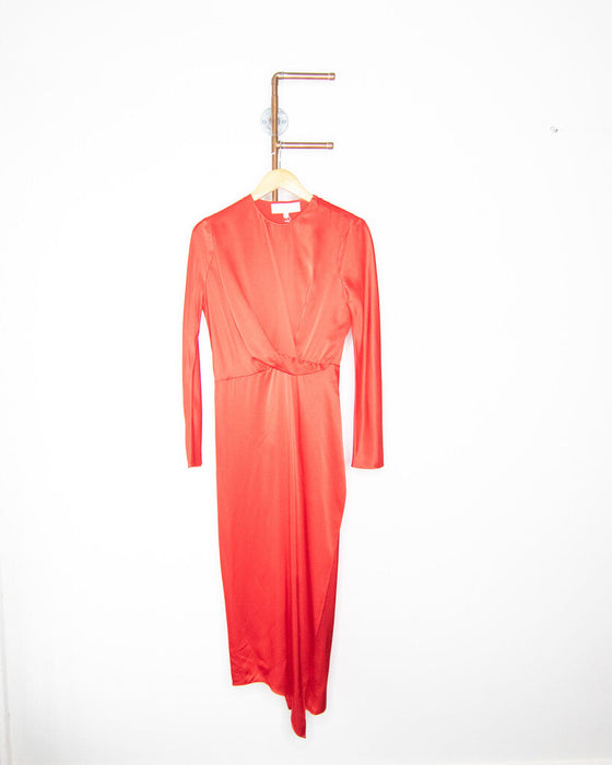 Silk Long Sleeve Dress