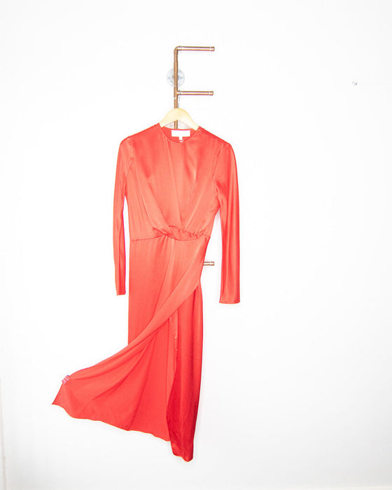 Silk Long Sleeve Dress