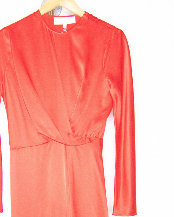 Silk Long Sleeve Dress