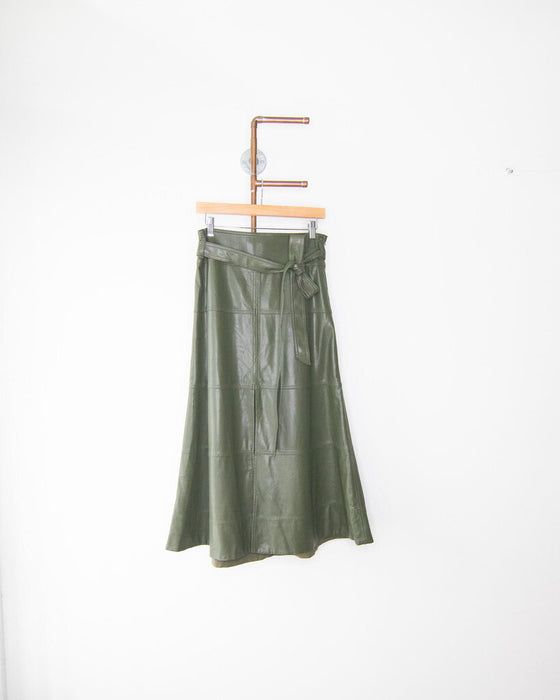 "Hudson" Faux Leather Skirt