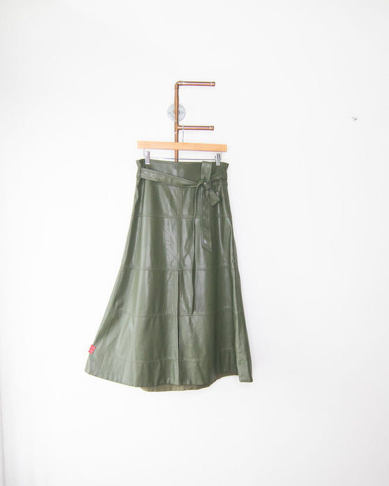 "Hudson" Faux Leather Skirt