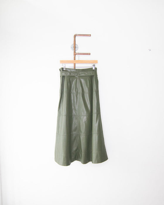 "Hudson" Faux Leather Skirt