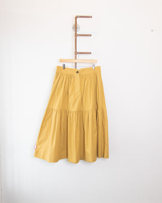 "Patience" Poplin Gathered Skirt