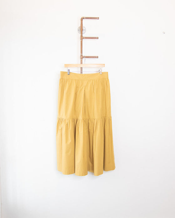 "Patience" Poplin Gathered Skirt