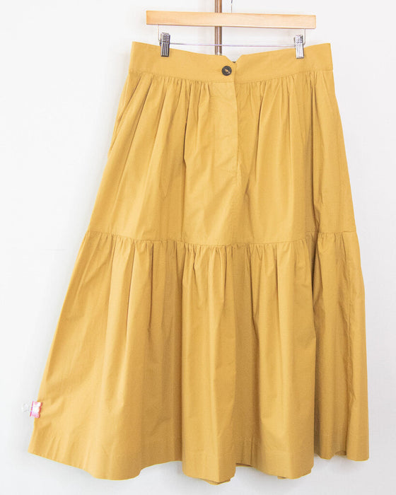 "Patience" Poplin Gathered Skirt