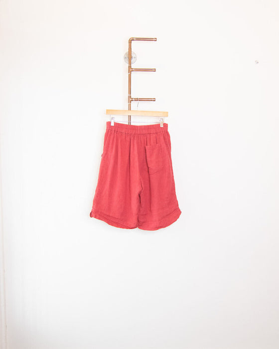 Linen Micro Stripe Short