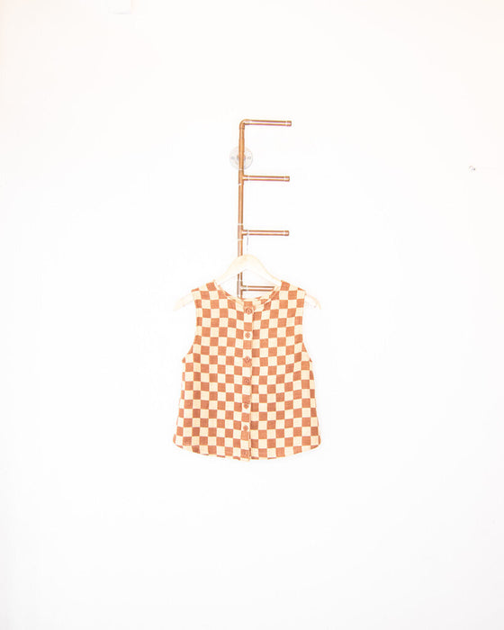 Reversible Checkered Nola Top