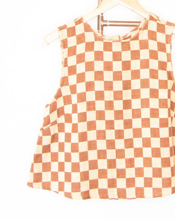Reversible Checkered Nola Top