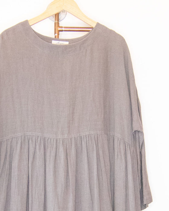 Linen Long Sleeve Dress